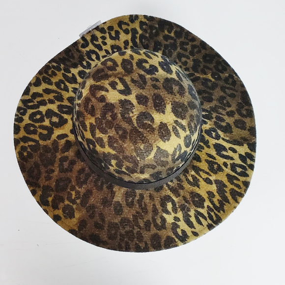Maison Phoyla Italian made Leopard Lg Wool Hat New main image 5
